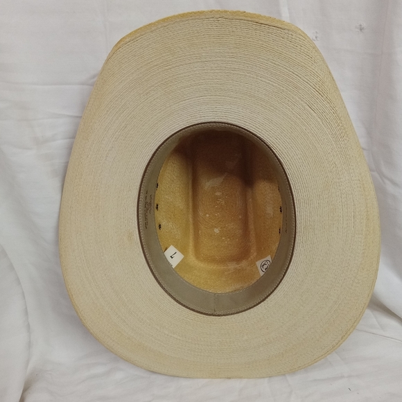 ATWOOD Straw Hat,Long Oval Style Kaycee , Natural Size 7 - Picture 8 of 13